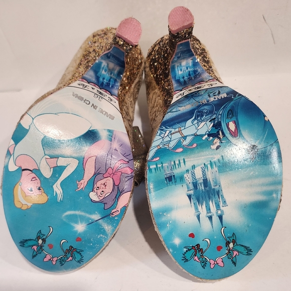 Rare Disney Cinderella  irregular choice shoes US 6 - Picture 7 of 16